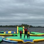 Family at the Waterpark at Share Discovery Village, Co Fermanagh, N Ireland
