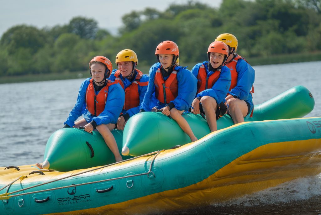 Family Banana Boating Session in Fermanagh